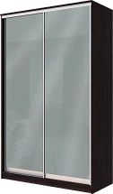 2-х дверный шкаф купе с цветной пленкой Средне-Серый №074 2200 1200 620